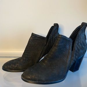 Jeffrey Campbell Suede Snake Bootie